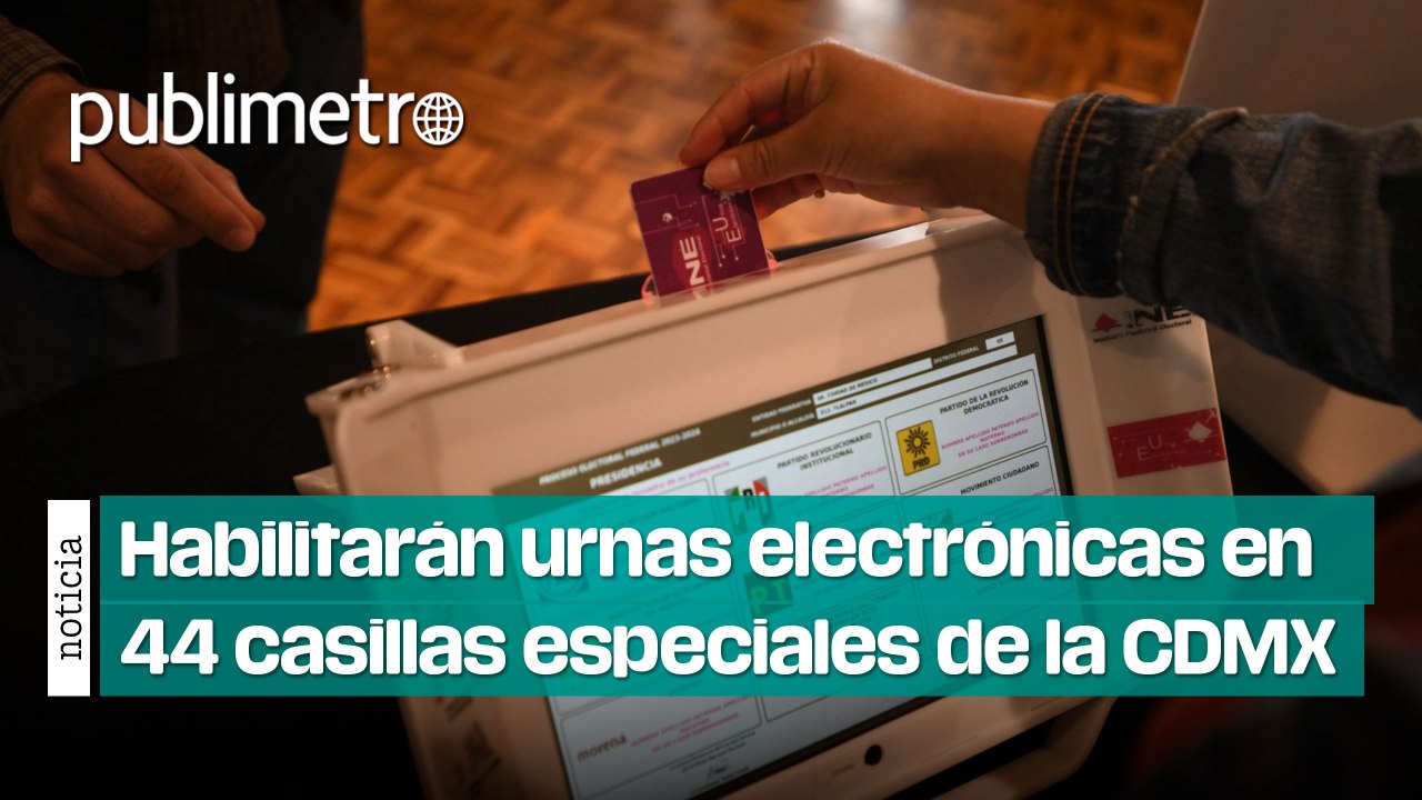 Habilitarán urnas electrónicas en 44 casillas especiales de la CDMX