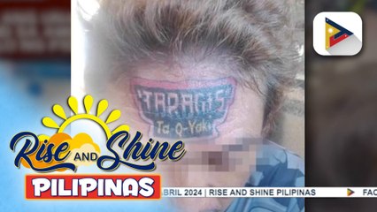 Isang lalaki, kumagat sa prank challenge at ipina-tattoo ang logo ng food establishment sa kanyang noo