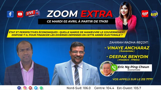 Zoom Extra : Zahirah Radha reçoit Vinaye Ancharaz et Deepak Benydin_0