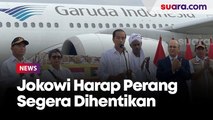 Lepas Bantuan Kemanusiaan Ke Mesir Dan Sudan, Jokowi Harap Perang Segera Dihentikan