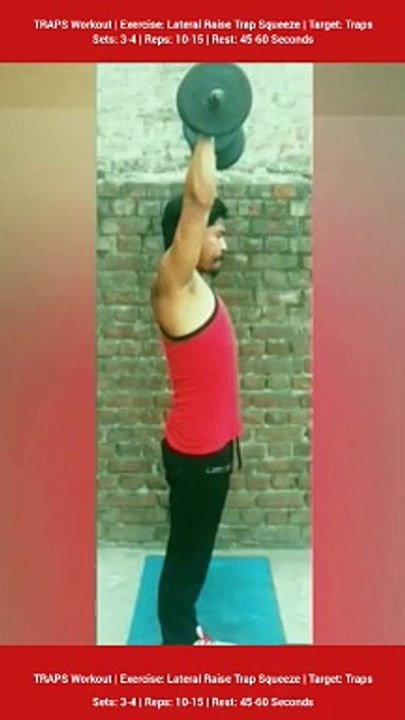❌ LATERAL RAISE TRAP SQUEEZE ✔️ How can I Build my TRAPS Bigger? #heermlgangaputra #naturalbodybuilding