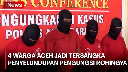 4 Pelaku Penyelundupan Pengungsi Rohingnya di Aceh Diamankan Polisi