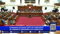 Voto de confianza: Gabinete Adrianzén se presenta ante el Congreso este miércoles