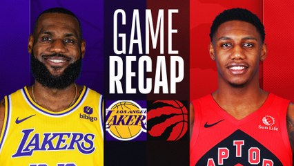 Game Recap: Lakers 128, Raptors 111