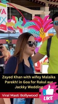 Zayed Khan with wifey Malaika Parekh! in Goa for Rakul aur Jackky Wedding