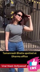 Tamannaah Bhatia spotted at Dharma office