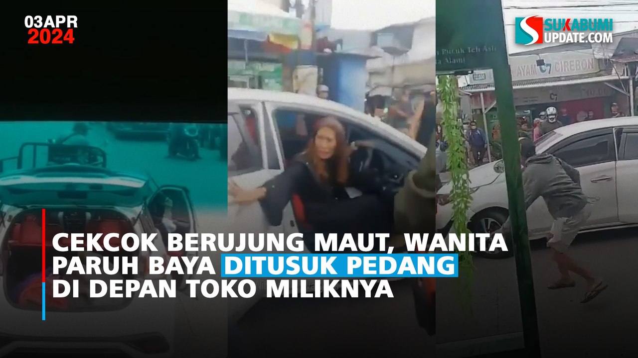 Cekcok Berujung Maut, Wanita Paruh Baya Ditusuk Pedang di Depan Toko Miliknya