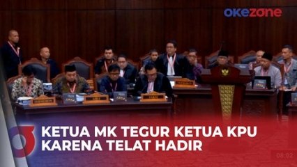 Download Video: Ketua KPU Telat Hadir ke Sidang Sengketa Pilpres, Ketua MK Bertanya-Tanya