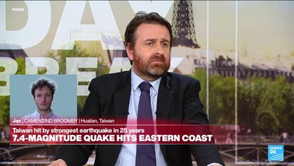 'People this morning in Taiwan woke up at 8am to the biggest earthquake the island has seen in 25 years'