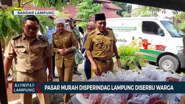 Pasar Murah Disperindag Lampung Diserbu Warga