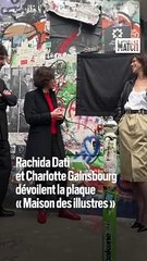 Charlotte Gainsbourg et Rachida Dati inaugurent la "maison des illustres"