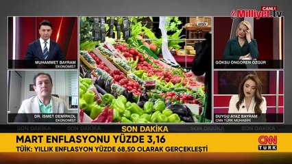 Enflasyon rakamları belli oldu