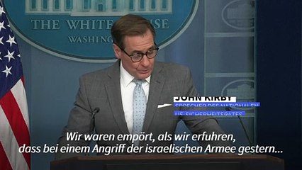 US-Regierung "empört" über israelischen Angriff auf Helfer