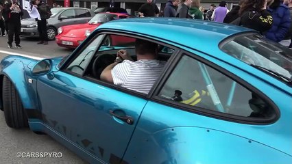 Cars arriving at BDG Motorshow 2024- RWB Porsche, RX7, SVJ, S2000, F12, R35, 296 GTB, AE86, STO