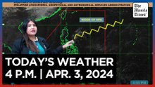 Today's Weather, 4 P.M. | Apr. 3, 2024