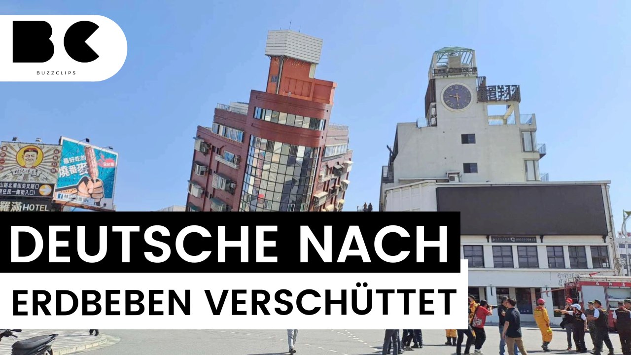 Deutsche nach Erdbeben auf Taiwan in Tunnel eingeschlossen