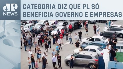 Motoristas de aplicativo protestam contra Projeto de Lei
