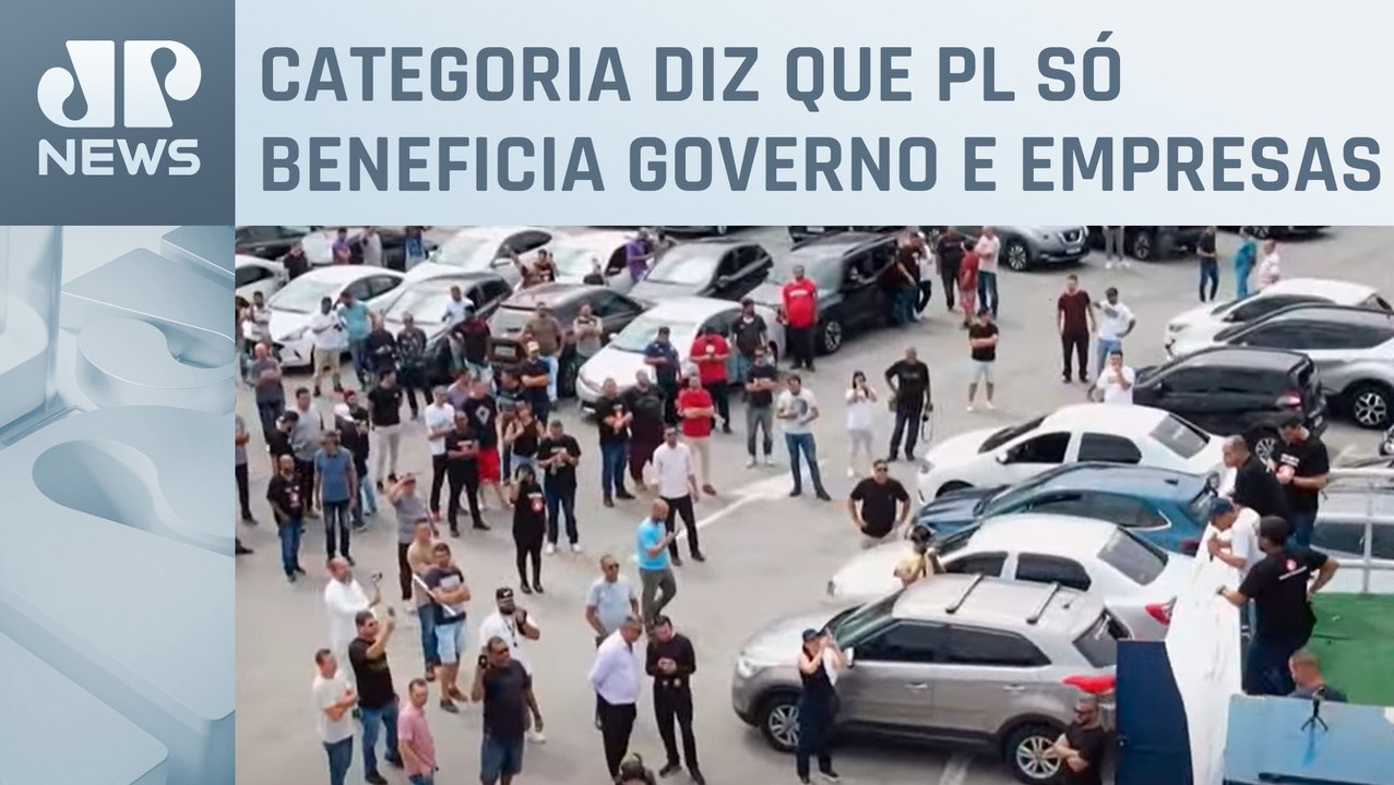 Motoristas de aplicativo protestam contra Projeto de Lei