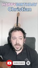 Happy Birthday, Christian! Geburtstagsgrüße an Christian