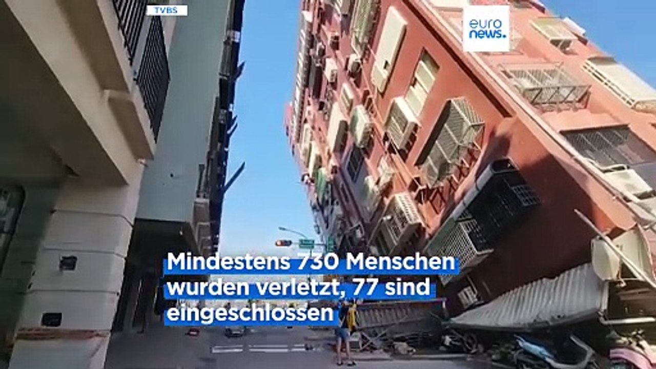 Mehrere Tote und hunderte Verletzte nach starkem Erdbeben in Taiwan