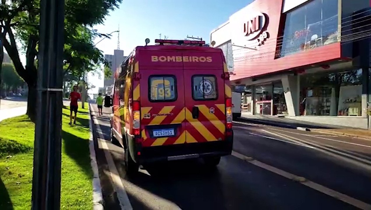 Colisão entre bicicleta e patinete elétrico mobiliza Corpo de Bombeiros