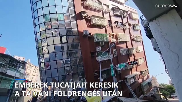 Több tucat embert keresnek még Tajvanban a földrengés után