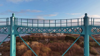 Drone footage of work on Granton gasholder