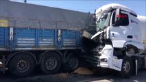 Tanker, arıza nedeniyle duran TIR'a çarptı: 1 ölü, 1 ağır yaralı