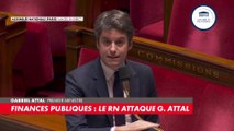 Gabriel Attal à Sébastien Chenu (RN) sur les finances publiques : «Sur ce sujet, vous partagez une ligne politique avec La France insoumise et Jean-Luc Mélenchon»