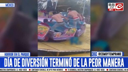 Salió disparado de un juego mecánico y falleció al instante