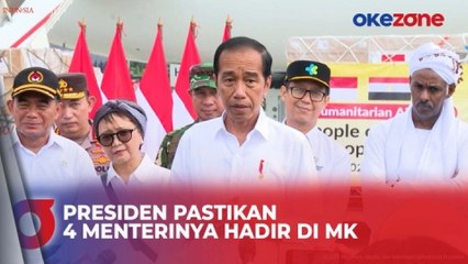 Presiden Joko Widodo Pastikan 4 Menterinya Hadiri Pemanggilan MK