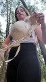 Girl Purifies Water Using Bra!!!#camping #survival #bushcraft #outdoors #lifehack