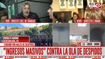 Trabajadores de ATE se manifiestan en contra de los despidos masivos en el Estado