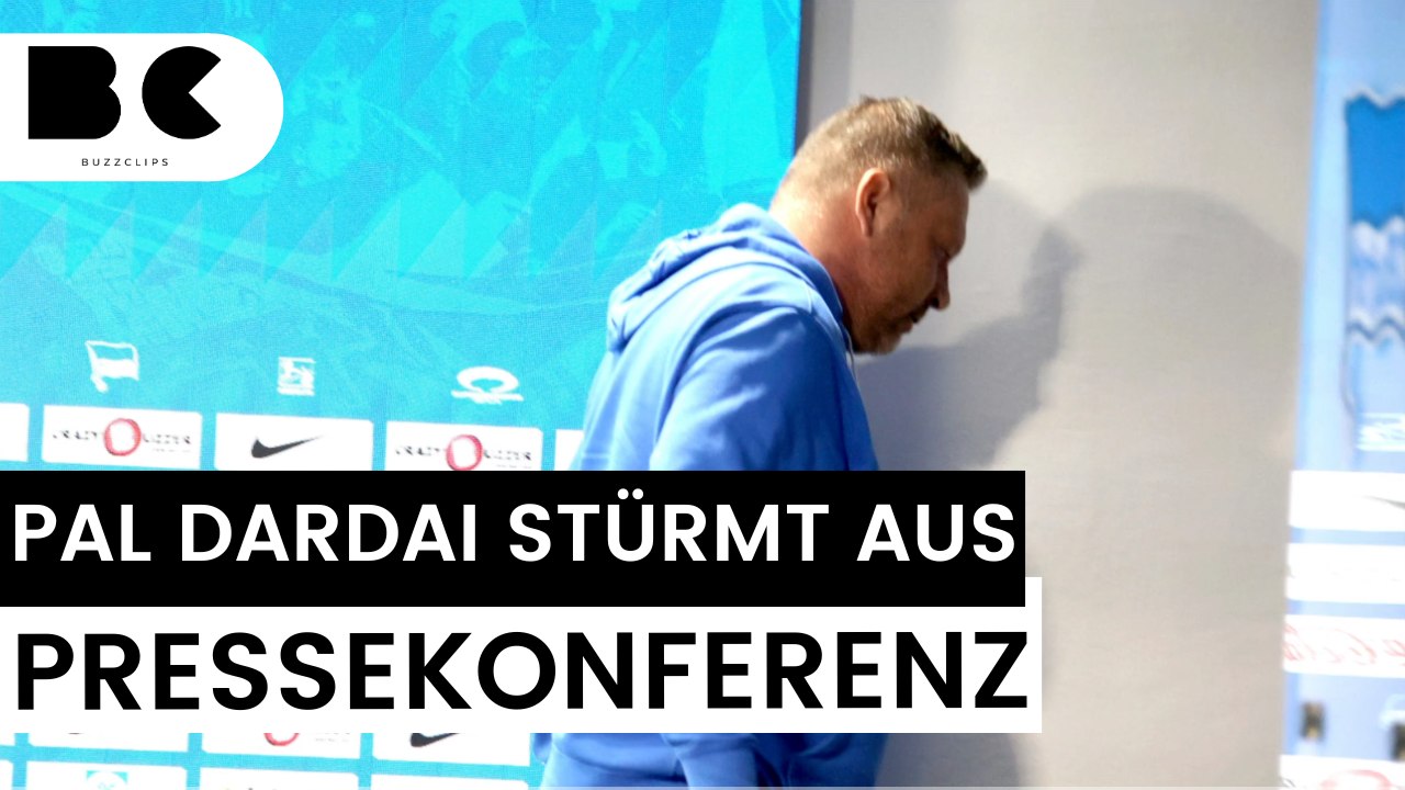 Hertha-Coach Dardai verlässt aufgebracht eine Pressekonferenz!