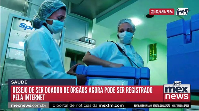 Desejo de ser doador de órgãos agora pode ser registrado pela internet