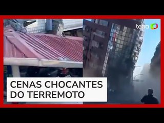 As imagens impressionantes de terremoto que atingiu Taiwan