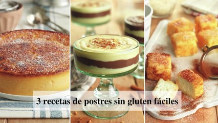 3 recetas de postres sin gluten fáciles de hacer en casa