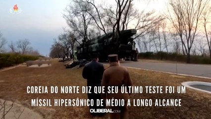 Download Video: Coreia do Norte diz que seu último teste foi um míssil hipersônico de médio a longo alcance