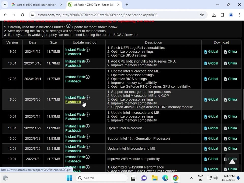 How to Download driver Asrock Z690 Taichi Razer Edition Motherboard windows 11 or 10