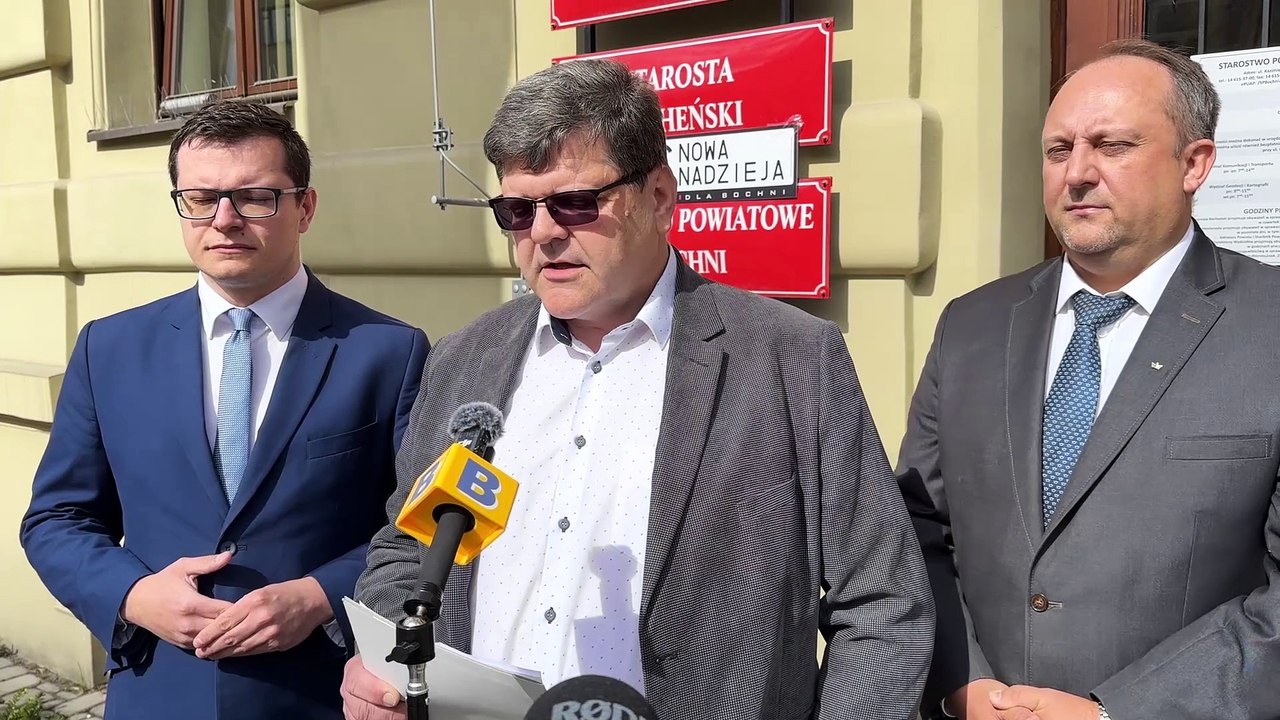 Bochnia  - przedwyborcza konferencja prasowa