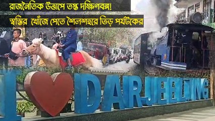 রাজনৈতিক উত্তাপে তপ্ত দক্ষিণবঙ্গ! স্বস্তির খোঁজে পেতে শৈলশহরে ভিড় পর্যটকের