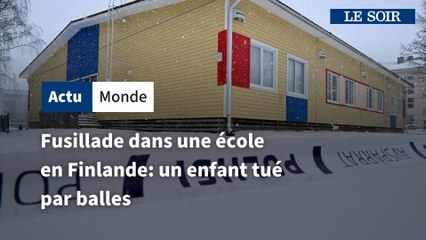 Fusillade dans une école en Finlande : un enfant tué par balles