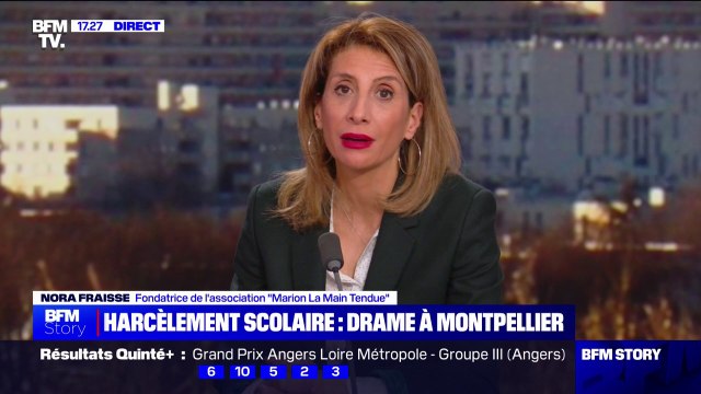 Harcèlement scolaire: Il y a une volonté politique, du courage politique mais il n'y a pas de moyen , déplore la fondatrice de l'association Marion La Main Tendue