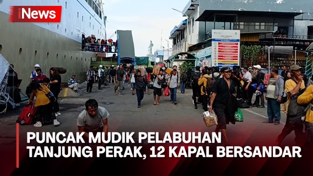 Puncak Mudik, 12 Kapal Bersandar Angkut Ribuan Pemudik di Pelabuhan Tanjung Perak