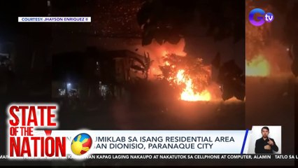 Sunog, sumiklab sa isang residential area sa Brgy. San Dionisio, Paranaque City | SONA