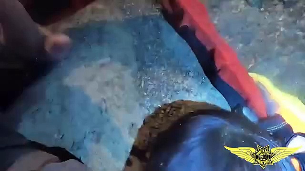 vídeo, resgate, penhasco, EUA