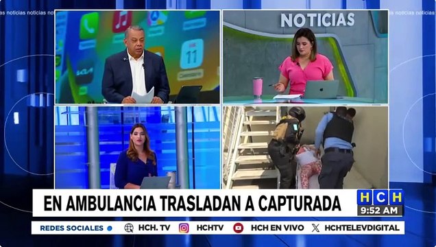 Una embarazada entre los supuestos extorsionadores detenidos en redada