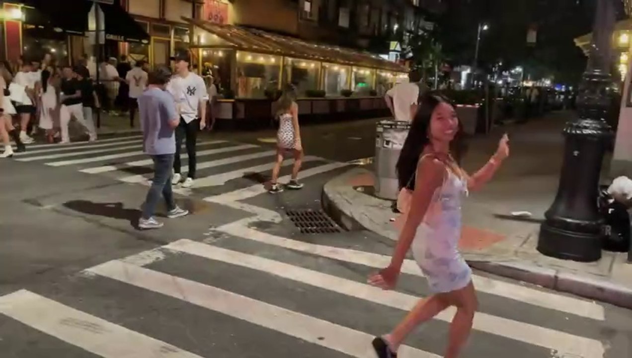 USA NEW YORK NIGHTLIFE DISTRICTS TOUR - BUSIEST SPOTS- Best Places to Visit ▶ FULL WALK