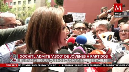 "Jóvenes asqueados del sistema de partidos políticos": Xóchitl Gálvez en su visita al ITAM