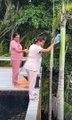 Carlinhos Maia é criticado por mostrar funcionárias limpando coqueiro sem equipamentos de proteção
